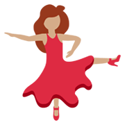 💃🏽 Emoji Mujer Bailando: Tono De Piel Medio en Twitter Twemoji 13.0.