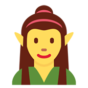 🧝‍♀️ Emoji Elfa en Twitter Twemoji 13.0.