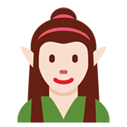 🧝🏻‍♀️ Emoji Elfe: helle Hautfarbe Twitter Twemoji 13.0.