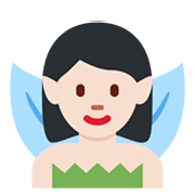 🧚🏻‍♀️ Emoji Hada Mujer: Tono De Piel Claro en Twitter Twemoji 13.0.
