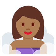 Émoji 🧖🏾‍♀️ Femme Au Hammam : Peau Mate sur Twitter Twemoji 13.0.