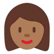 Emoji 👩🏾 Donna: Carnagione Abbastanza Scura su Twitter Twemoji 13.0.