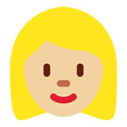 👩🏼 Emoji Frau: mittelhelle Hautfarbe Twitter Twemoji 13.0.