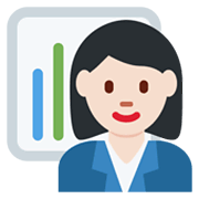 👩🏻‍💼 Emoji Funcionária De Escritório: Pele Clara na Twitter Twemoji 13.0.