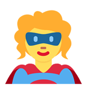 Emoji 🦸‍♀️ Supereroina su Twitter Twemoji 13.0.