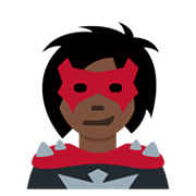 🦹🏿‍♀️ Emoji Supervilã: Pele Escura na Twitter Twemoji 13.0.