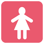 Émoji 🚺 Symbole Toilettes Femmes sur Twitter Twemoji 13.0.