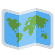 Emoji 🗺️ Mappa Mondiale su Twitter Twemoji 13.0.