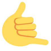 🤙 Emoji ruf-mich-an-Handzeichen Twitter Twemoji 13.1.