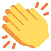 Emoji 👏 Mani Che Applaudono su Twitter Twemoji 13.1.