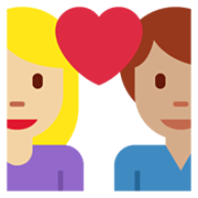 👩🏼‍❤️‍👨🏽 Emoji Liebespaar - Frau: mittelhelle Hautfarbe, Mann: mittlere Hautfarbe Twitter Twemoji 13.1.