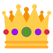 Emoji 👑 Corona su Twitter Twemoji 13.1.