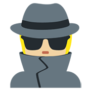 🕵🏼 Emoji Detektiv(in): mittelhelle Hautfarbe Twitter Twemoji 13.1.