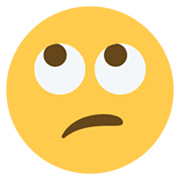 🙄 Emoji Augen verdrehendes Gesicht Twitter Twemoji 13.1.