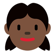 👧🏿 Emoji Niña: Tono De Piel Oscuro en Twitter Twemoji 13.1.