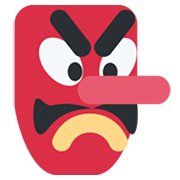 👺 Emoji Demonio Japonés Tengu en Twitter Twemoji 13.1.