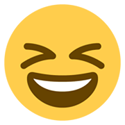 Emoji 😆 Sorriso A Bocca Aperta Con Occhi Chiusi su Twitter Twemoji 13.1.