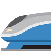 🚄 Emoji Hochgeschwindigkeitszug mit spitzer Nase Twitter Twemoji 13.1.