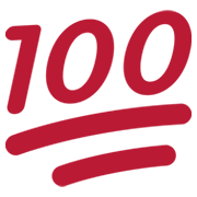Emoji 💯 100 Punti su Twitter Twemoji 13.1.