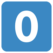Emoji 0️⃣ Tasto: 0 su Twitter Twemoji 13.1.