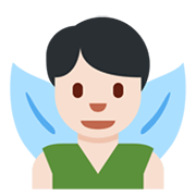 Emoji 🧚🏻‍♂️ Folletto Alato: Carnagione Chiara su Twitter Twemoji 13.1.