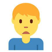 Emoji 🙍‍♂️ Uomo Corrucciato su Twitter Twemoji 13.1.