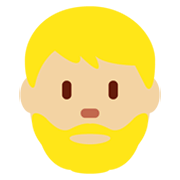 🧔🏼‍♂️ Emoji Hombre Con Barba Tono De Piel Claro Medio en Twitter Twemoji 13.1.