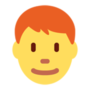 Emoji 👨‍🦰 Uomo: Capelli Rossi su Twitter Twemoji 13.1.
