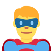 Émoji 🦸‍♂️ Super-héros Homme sur Twitter Twemoji 13.1.