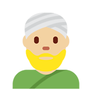 👳🏼‍♂️ Emoji Homem Com Turbante: Pele Morena Clara na Twitter Twemoji 13.1.