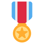 🎖️ Emoji Medalha Militar na Twitter Twemoji 13.1.
