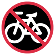 Emoji 🚳 Segnale Di Divieto Di Transito Delle Biciclette su Twitter Twemoji 13.1.