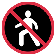 🚷 Emoji Prohibido El Paso De Peatones en Twitter Twemoji 13.1.