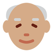 Émoji 👴🏽 Homme âgé : Peau Légèrement Mate sur Twitter Twemoji 13.1.