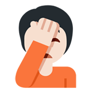 Emoji 🤦🏻 Persona Esasperata: Carnagione Chiara su Twitter Twemoji 13.1.