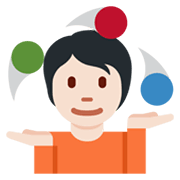 Emoji 🤹🏻 Persona Che Fa Giocoleria: Carnagione Chiara su Twitter Twemoji 13.1.