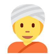 👳 Emoji Person mit Turban Twitter Twemoji 13.1.