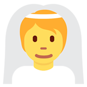 👰 Emoji Person mit Schleier Twitter Twemoji 13.1.