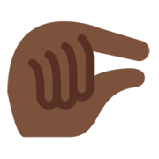 Emoji 🤏🏿 Mano Che Fa Il Gesto Del Pizzico: Carnagione Scura su Twitter Twemoji 13.1.