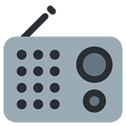 Emoji 📻 Radio su Twitter Twemoji 13.1.