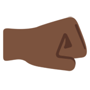 🤜🏿 Emoji Faust nach rechts: dunkle Hautfarbe Twitter Twemoji 13.1.