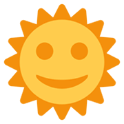 🌞 Emoji Sonne mit Gesicht Twitter Twemoji 13.1.