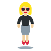Emoji 🕴🏼‍♀️ La donna in giacca e cravatta levita: Carnagione Abbastanza Chiara su Twitter Twemoji 13.1.