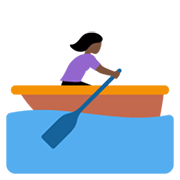 Emoji 🚣🏿‍♀️ Donna In Barca A Remi: Carnagione Scura su Twitter Twemoji 13.1.