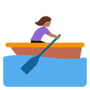 Emoji 🚣🏾‍♀️ Donna In Barca A Remi: Carnagione Abbastanza Scura su Twitter Twemoji 13.1.