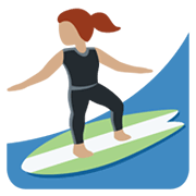 Emoji 🏄🏽‍♀️ Surfista Donna: Carnagione Olivastra su Twitter Twemoji 13.1.