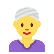 Emoji 👳‍♀️ Donna Con Turbante su Twitter Twemoji 13.1.
