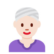 👳🏻‍♀️ Emoji Frau mit Turban: helle Hautfarbe Twitter Twemoji 13.1.