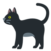 schwarze Katze Twitter Twemoji 14.0.