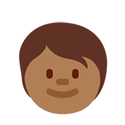 🧒🏾 Emoji Criança: Pele Morena Escura na Twitter Twemoji 14.0.